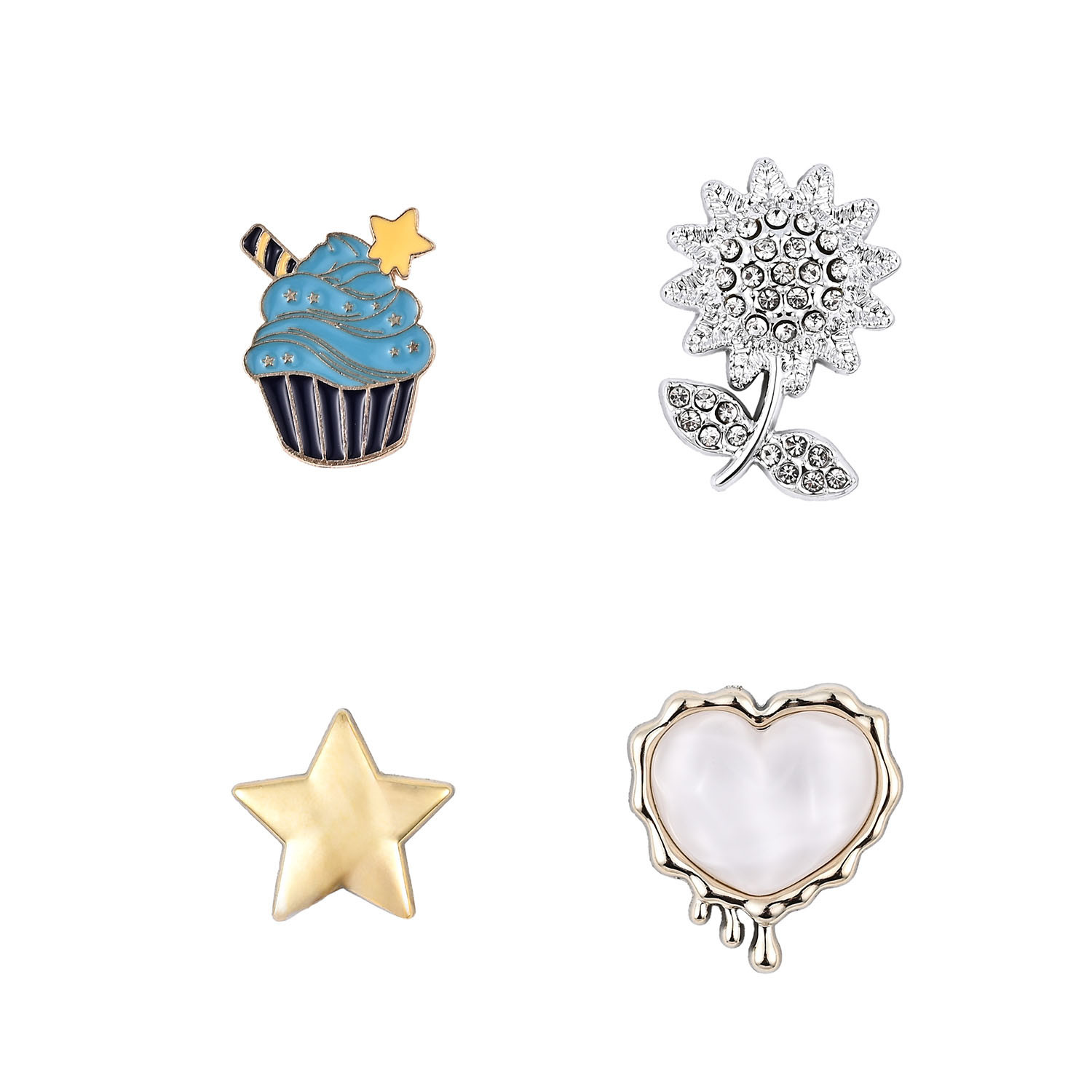 BildeONSALA Pimp your Phone Set.3 Metal and Plastic Charms 4pcs