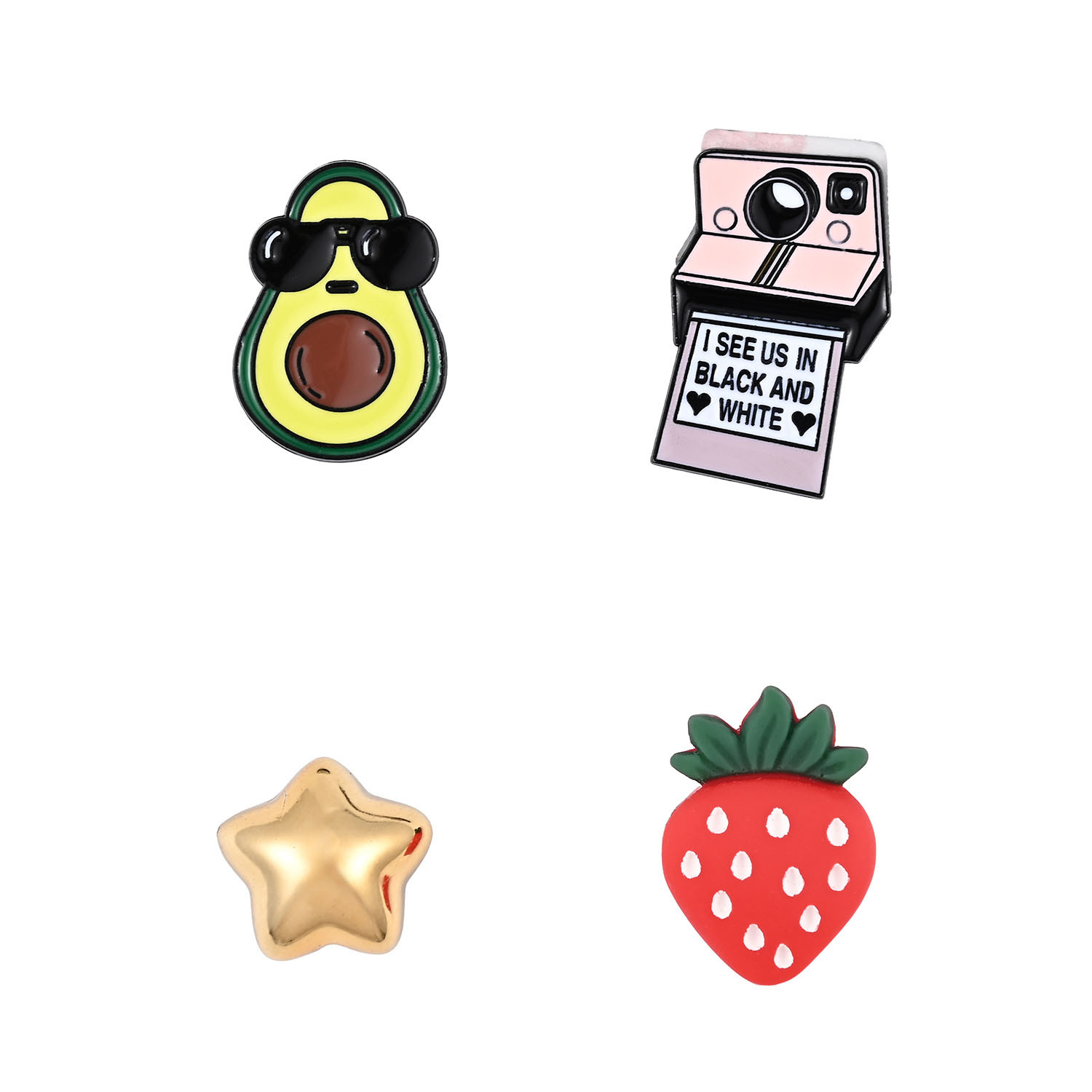 BildeONSALA Pimp your Phone Set.4 Metal and Plastic Charms 4pcs