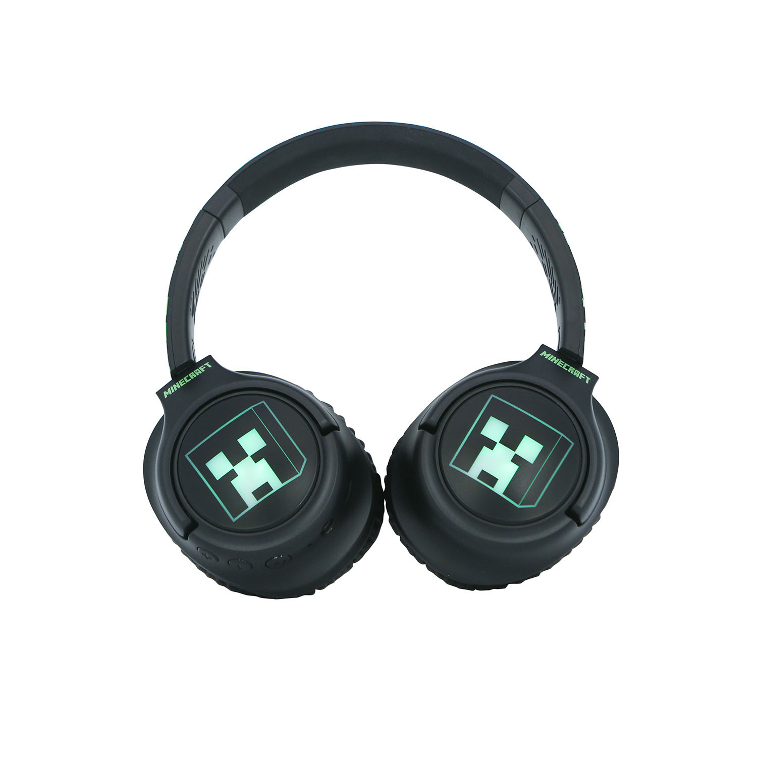 MINECRAFT Headphone Over-Ear Wireless LED Light Sharing Aux