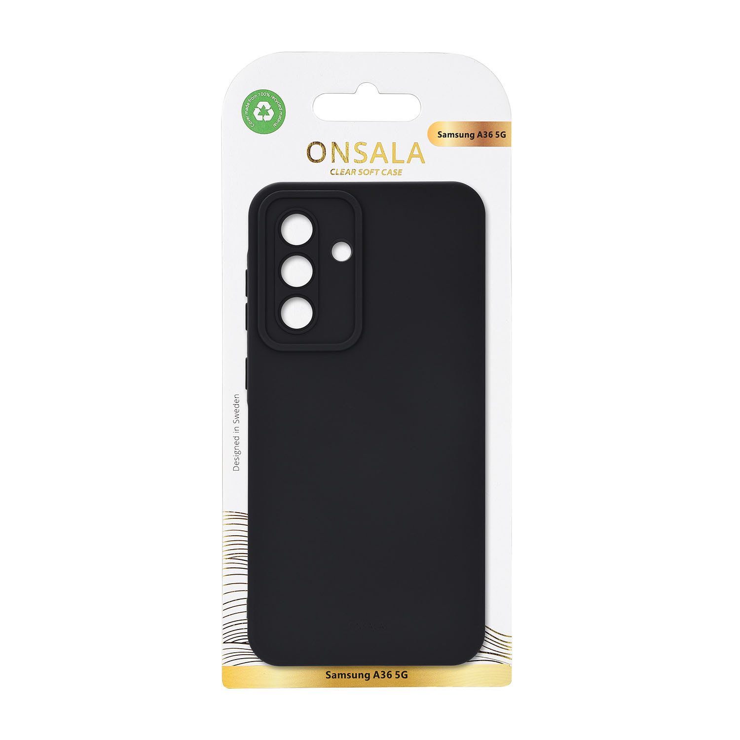 ONSALA Back Silicone Touch Recycled Samsung A36 5G Black