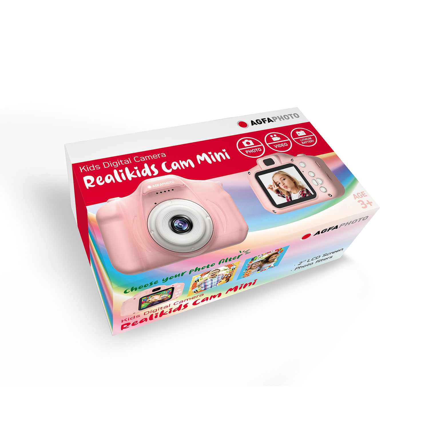 AGFAPHOTO Childrens Camera Realikids Cam Mini Pink