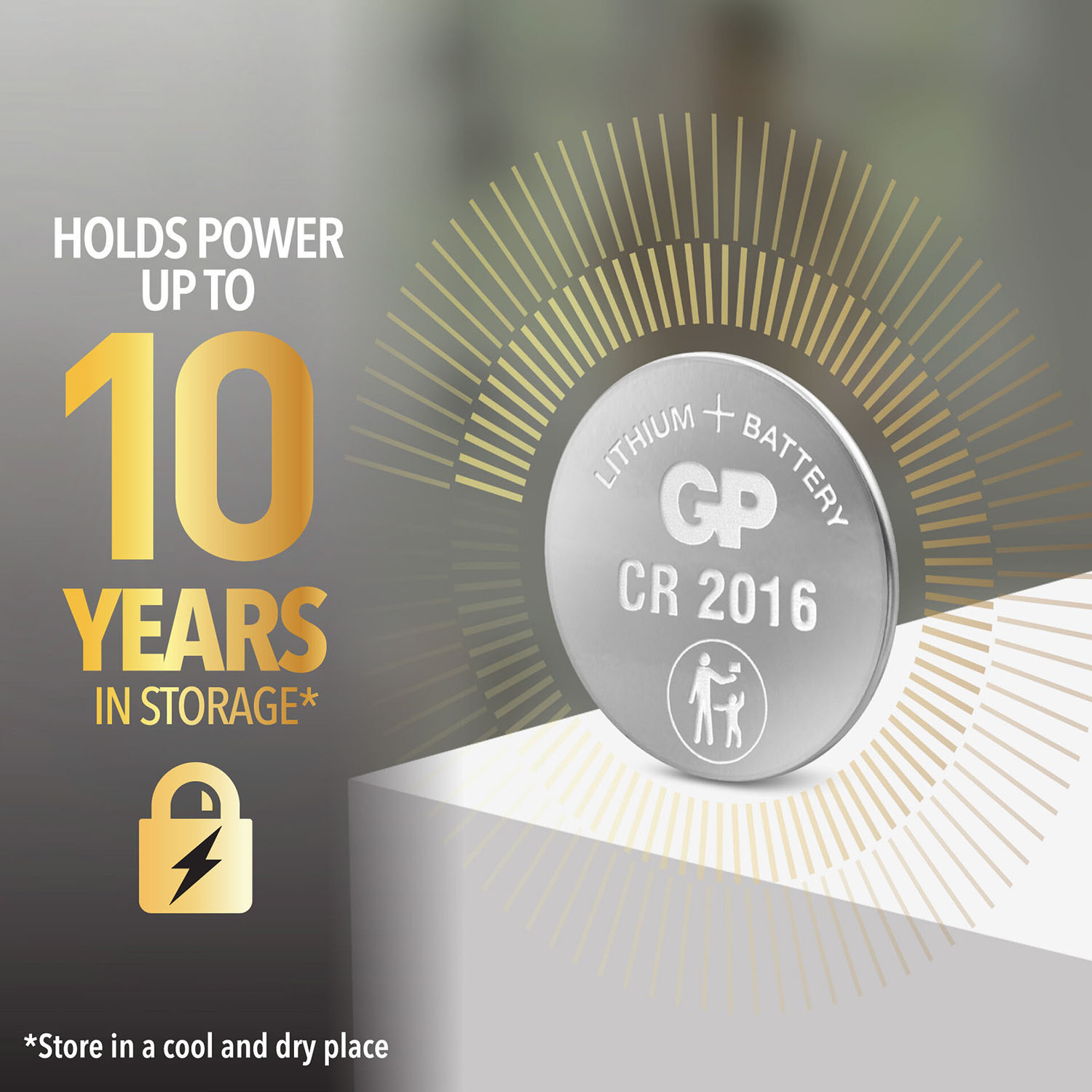 GP Lithium Coin Cell CR2032 4-pack