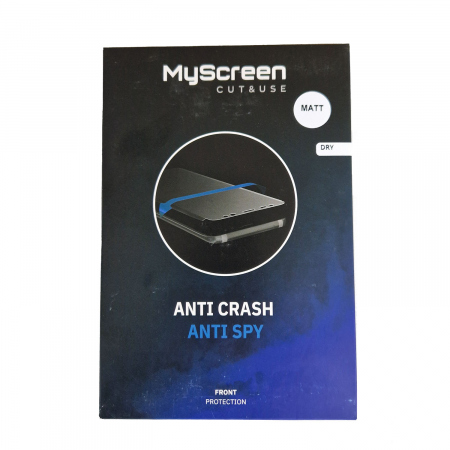 MYSCREEN antiCRASCH Anti Spy Matt Protective Film 7&quot; Dry inst