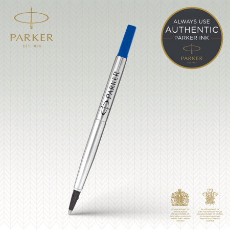Refill Rollerball QUINK M tip blue ink blister