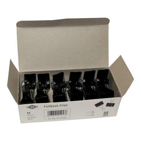 Papirklemmer Foldback 32mm