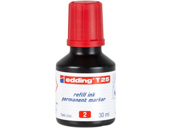 Refill Edding T25 Perman. Merkepenn Rød
