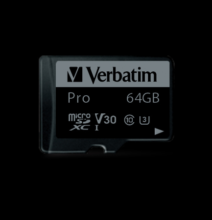 Verbatim MICRO SDXC CARD PRO U3 C10 A2 