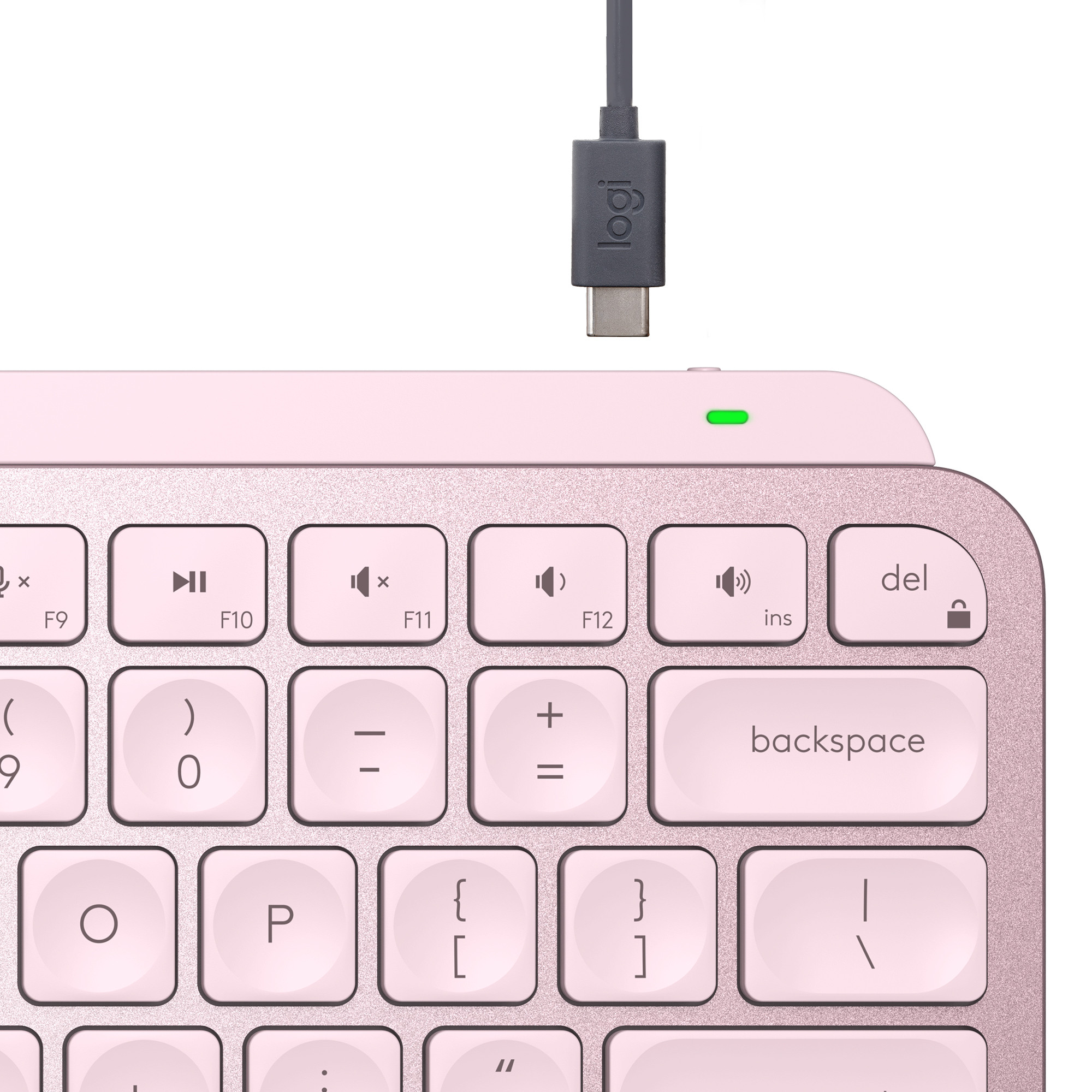 MX Keys Mini Minimalist Wireless Keyboard, Rose (Nordic)