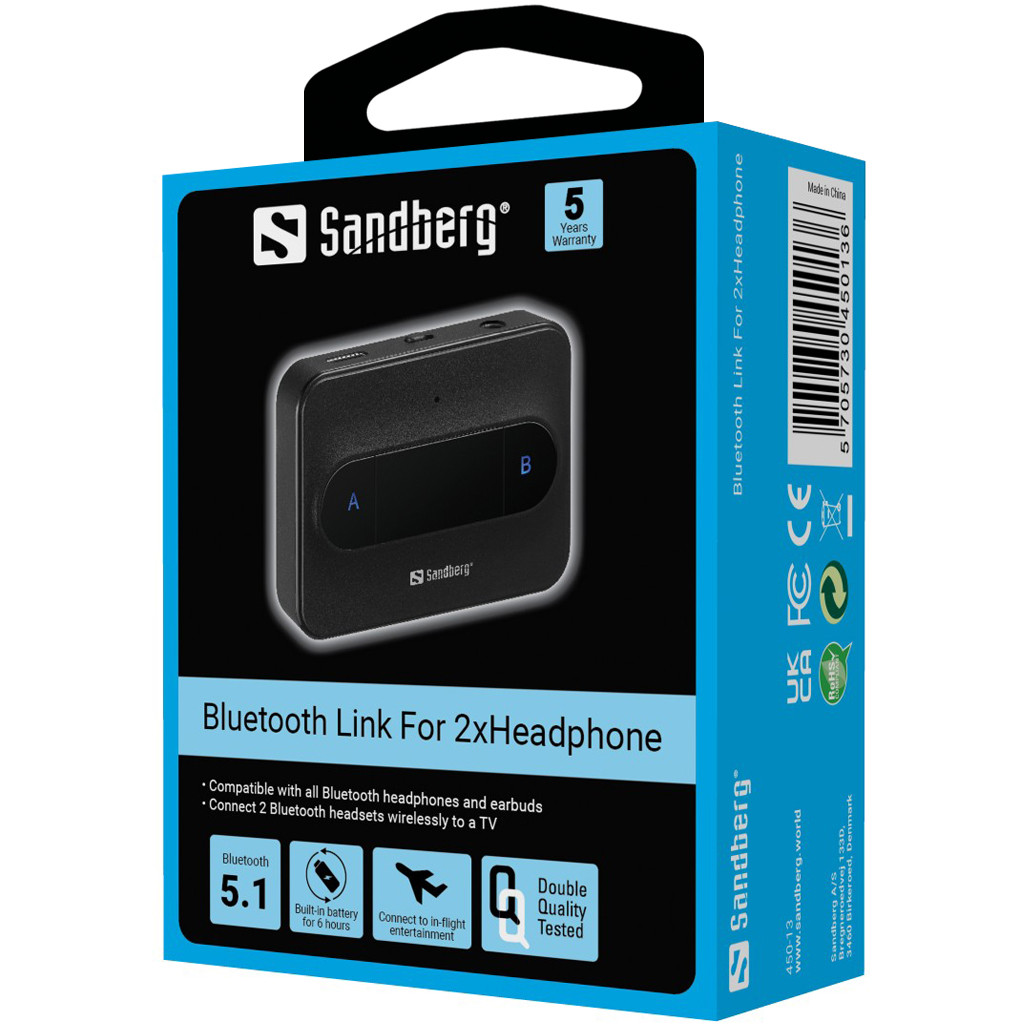 Sandberg BT Link For 2xHeadphone