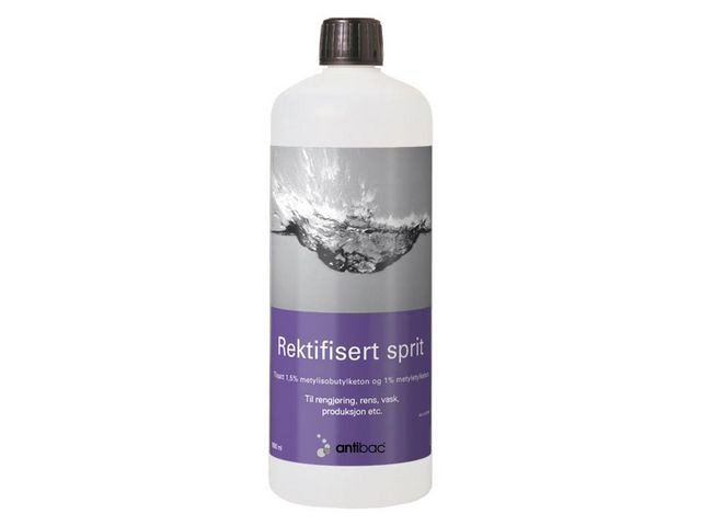 BildeRektifisert Sprit Antibac 96% Denat. 1L (12 stk)