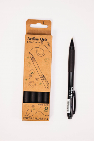 Artline Orb Kulepenn ECO-GREEN 1.0 Sort (4)