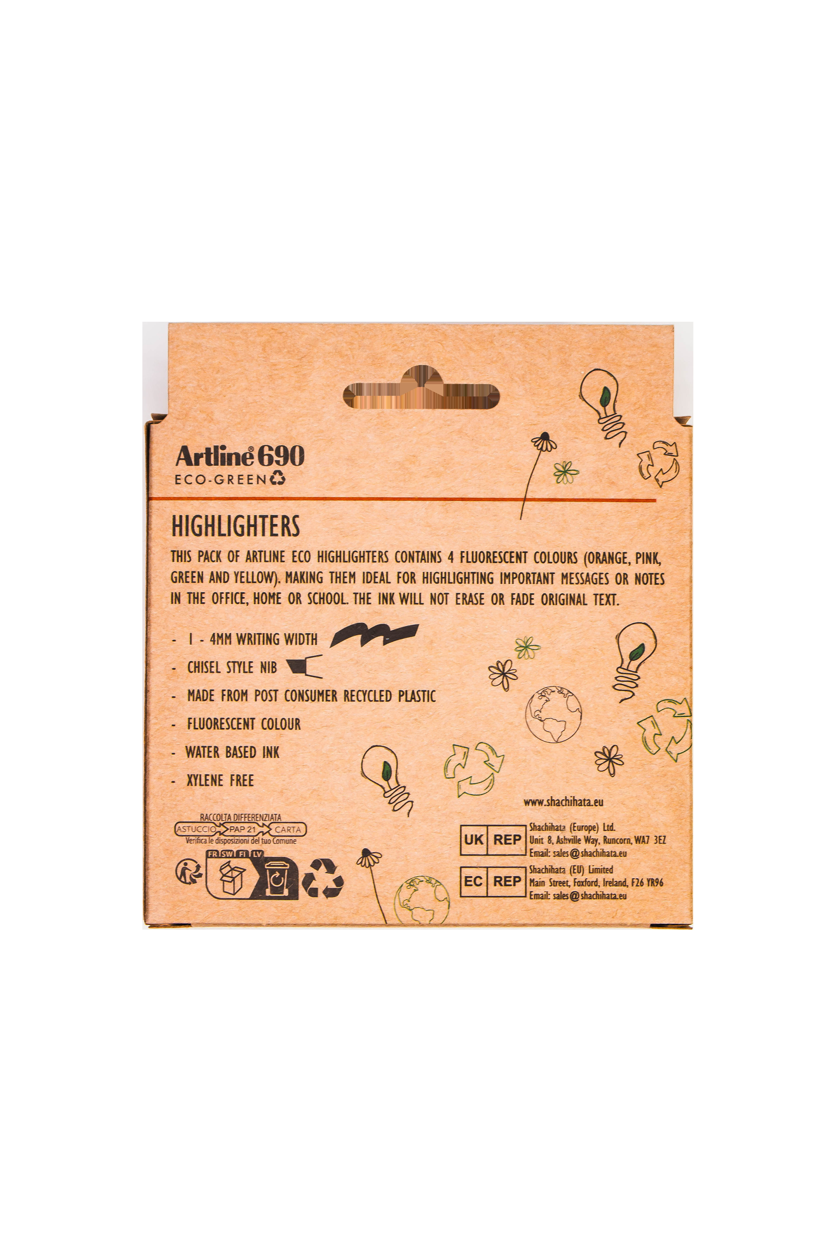 Artline Highlighter 690 ECO-GREEN (4)