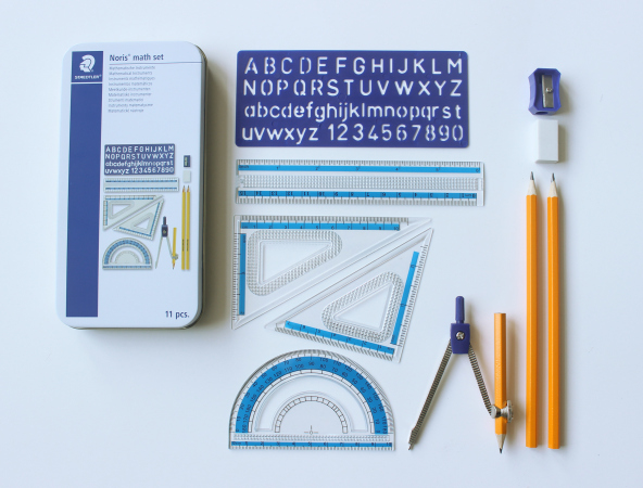  STAEDTLER Matematikksett i metallboks assortert (11)