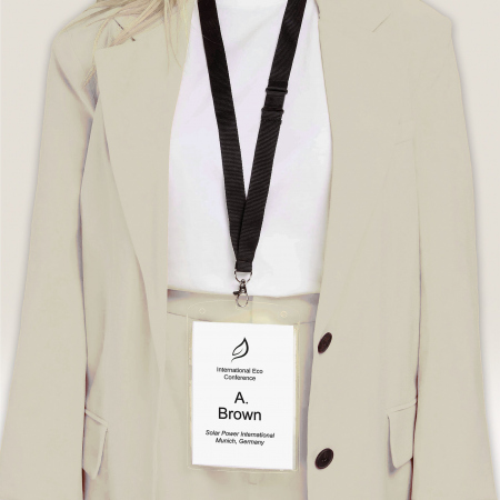 AVERY 4834 Name badge holder w/lanyard XL 105x148mm (10)