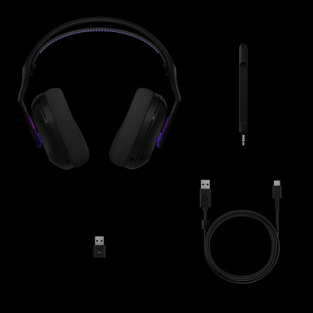 LOGITECH G522 LIGHTSPEED Wireless Gaming Headset, Black