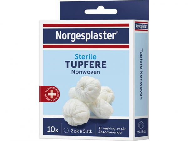 Sårrens Norgesplaster Tupfere (10 stk/pk, 10 pakker)