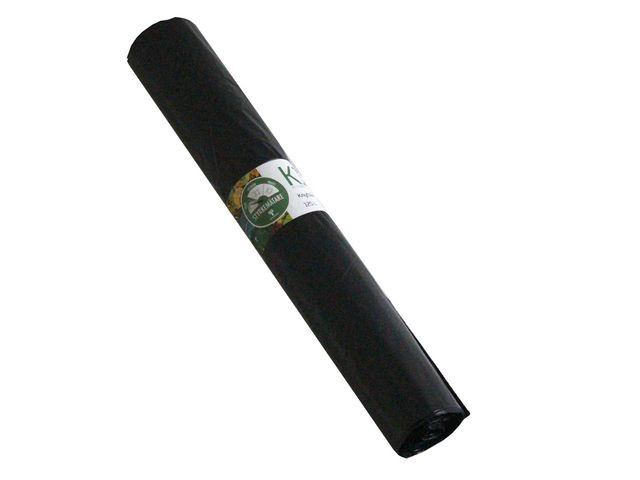BildeAvfallssekk Ld 75X125 35My Coex Sort (10 stk/rull, 20 ruller)