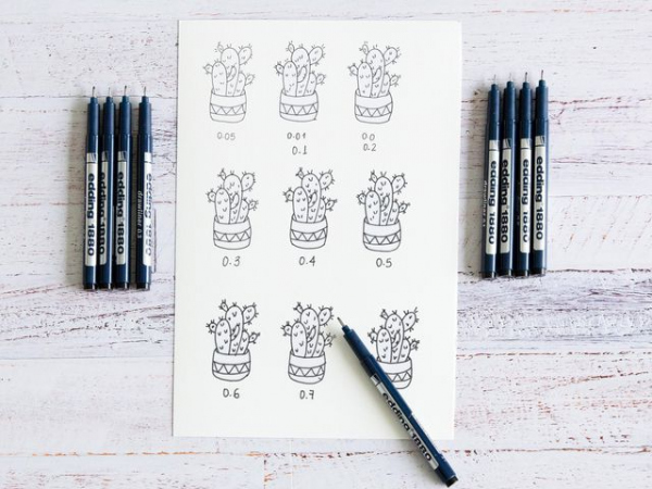 Fineliner Edding 1880 0,3Mm Sort