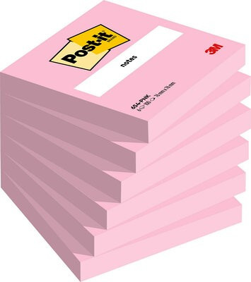 BildePost-it Klistrelapper 76x76 rosa