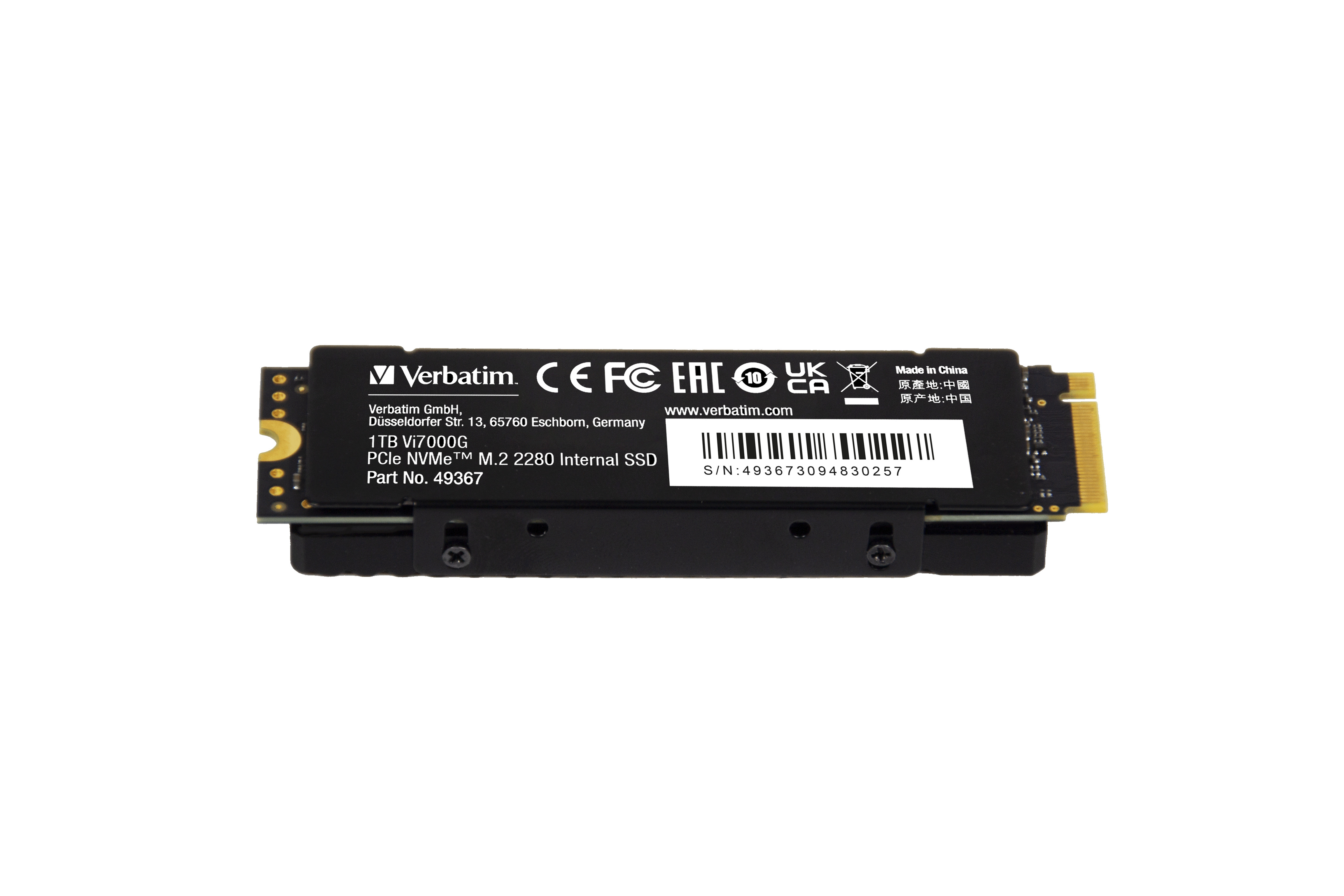 VERBATIM VI7000G PCIE NVME M.2 SSD 1TB