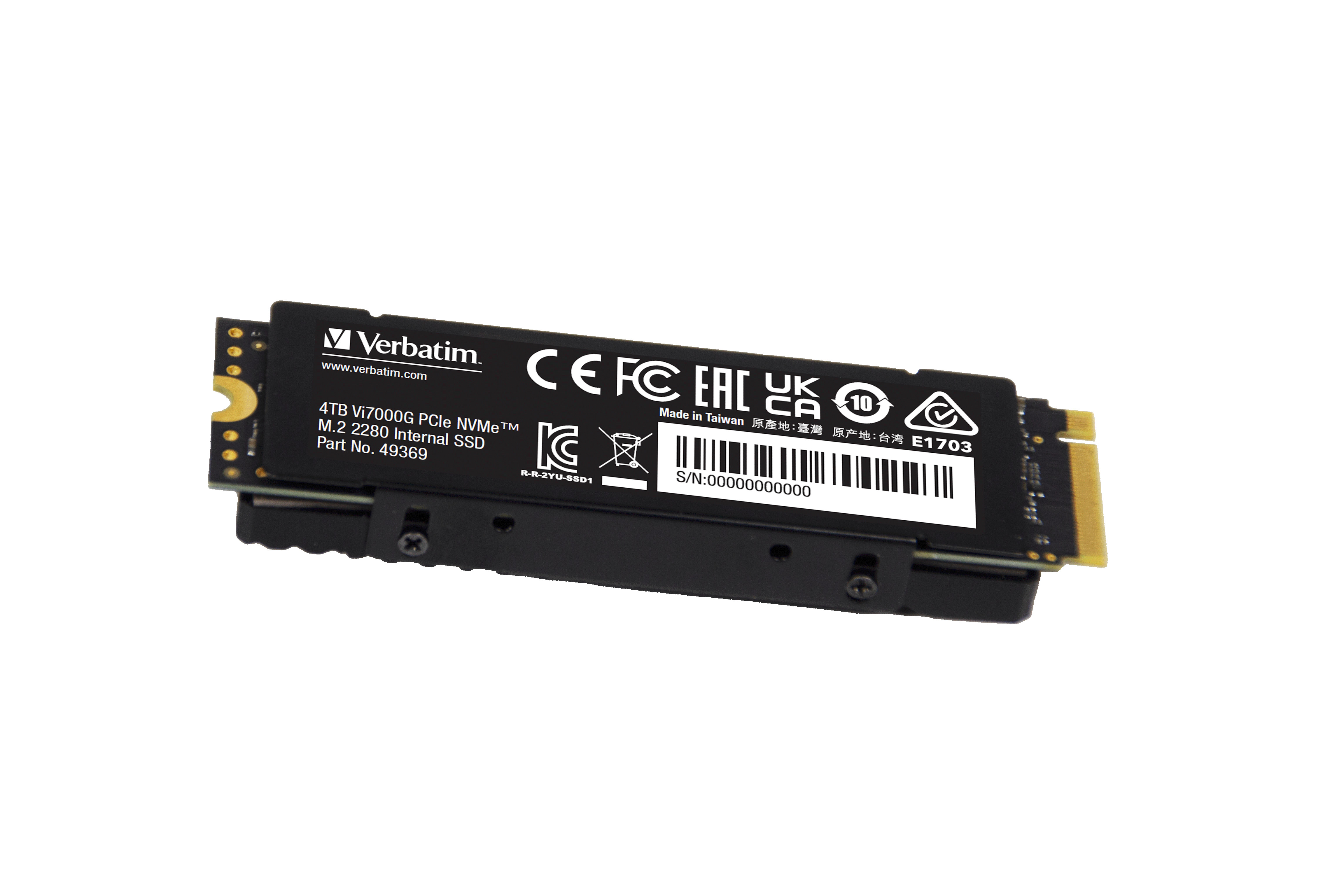 BildeVERBATIM Vi7000G PCIe4 NVMe M.2 SSD 4TB