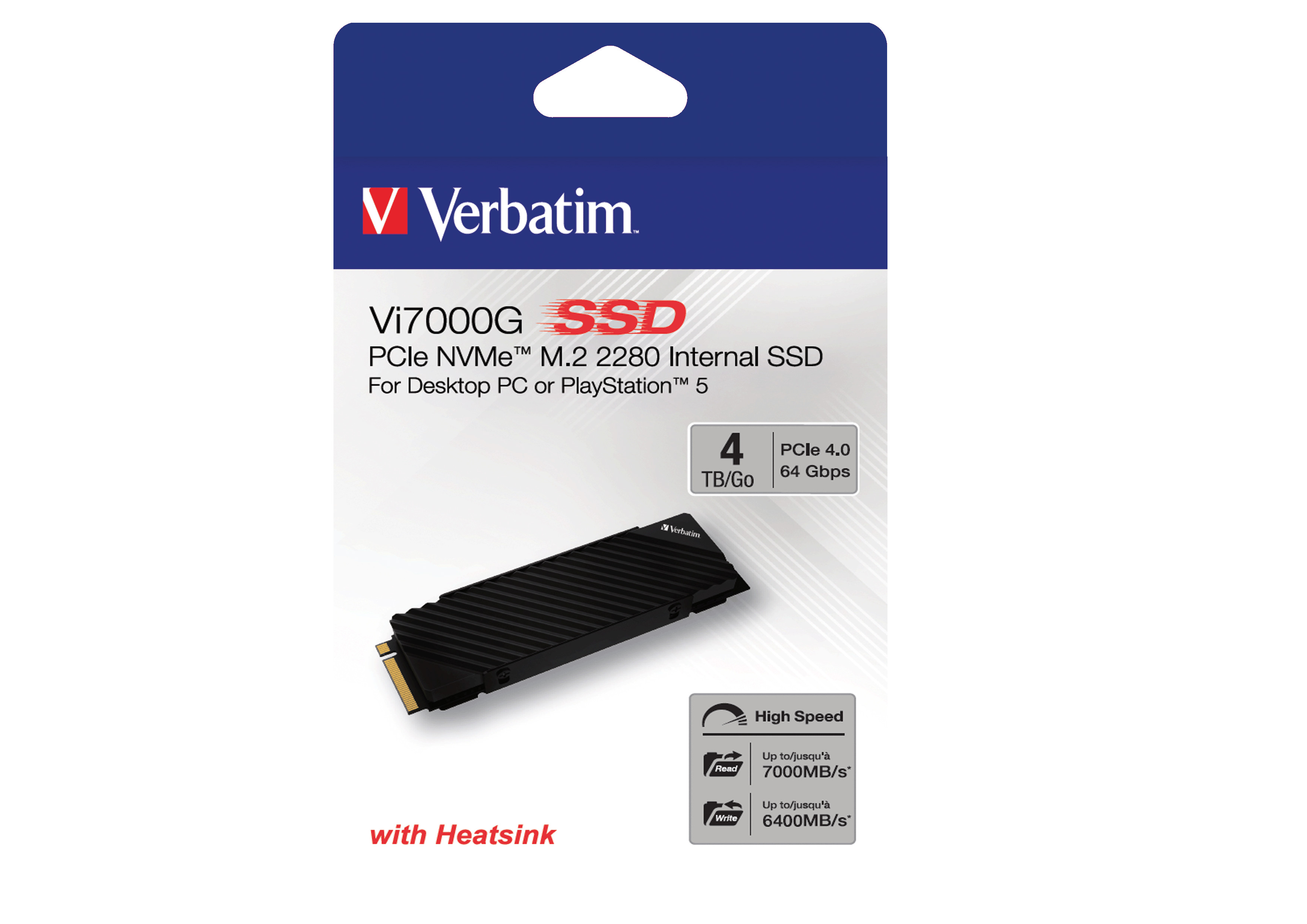 VERBATIM Vi7000G PCIe4 NVMe M.2 SSD 4TB