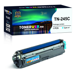 BildeTonerkassett, erstatter Brother TN245C TN-245 Cyan (2.2...