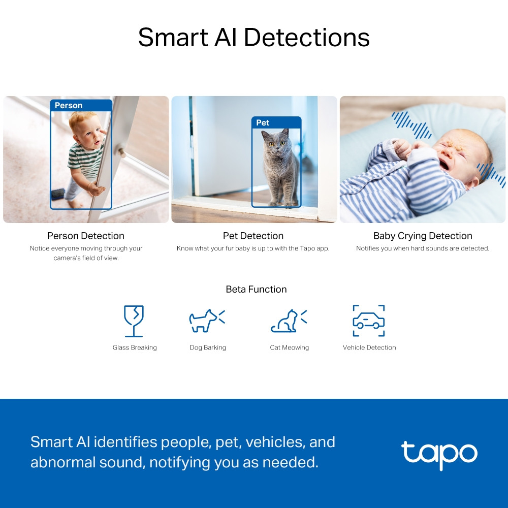 TP-LINK Tapo C230 Pan/Tilt AI Home Security Wi-Fi Camera