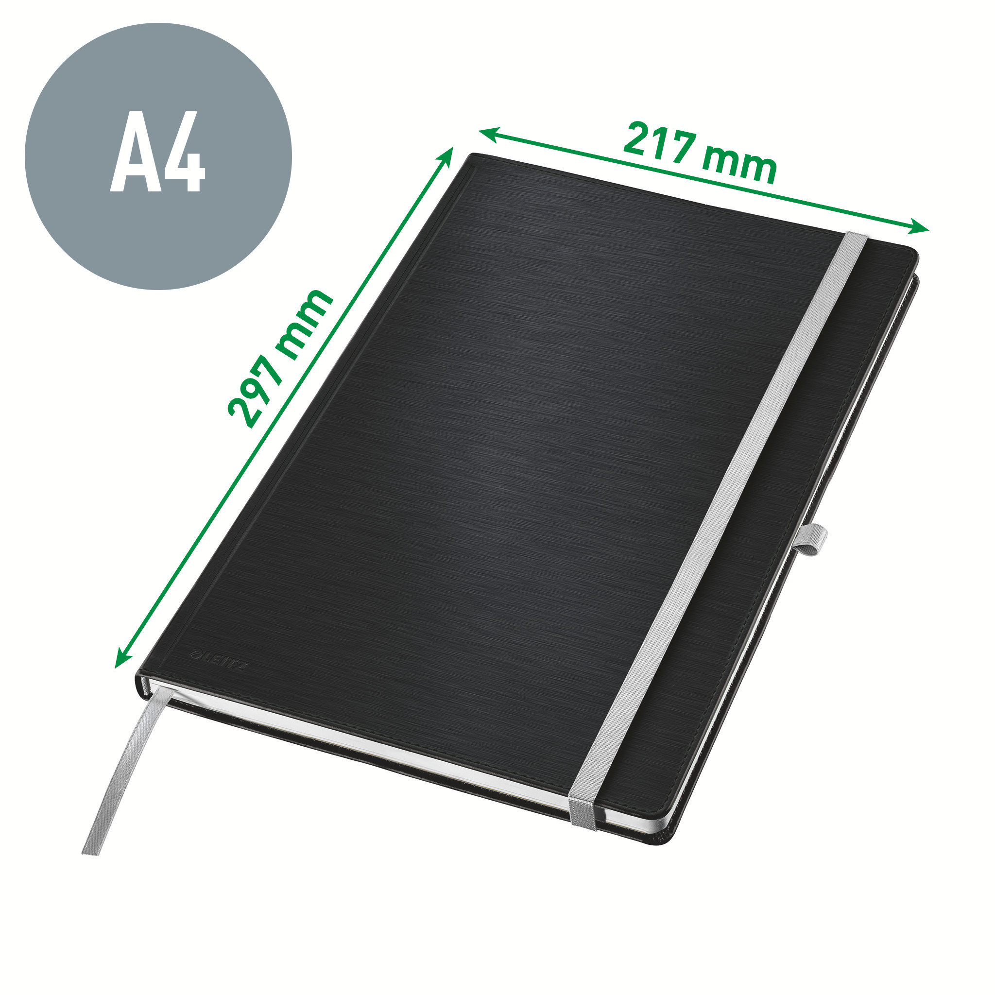 Notatbok Style A4 Hard Lin 80a Sat Sort