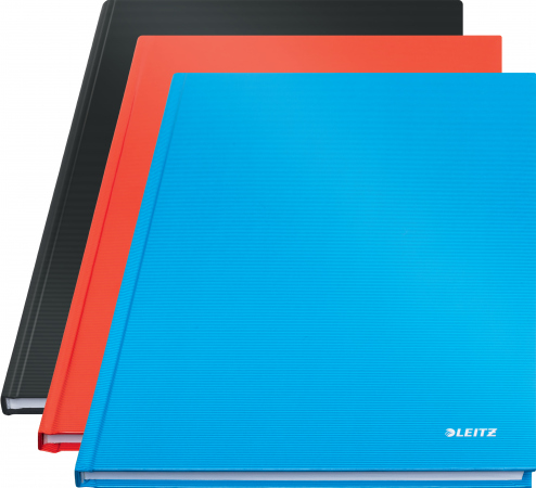 Notatbok Solid A4 Hard Linjert Sort