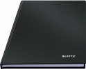 Notatbok Solid A5 Hard Rutet Sort