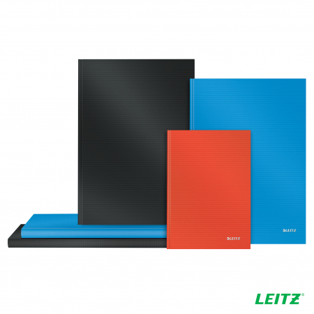 Notatbok Solid A5 Hard Linjert Sort