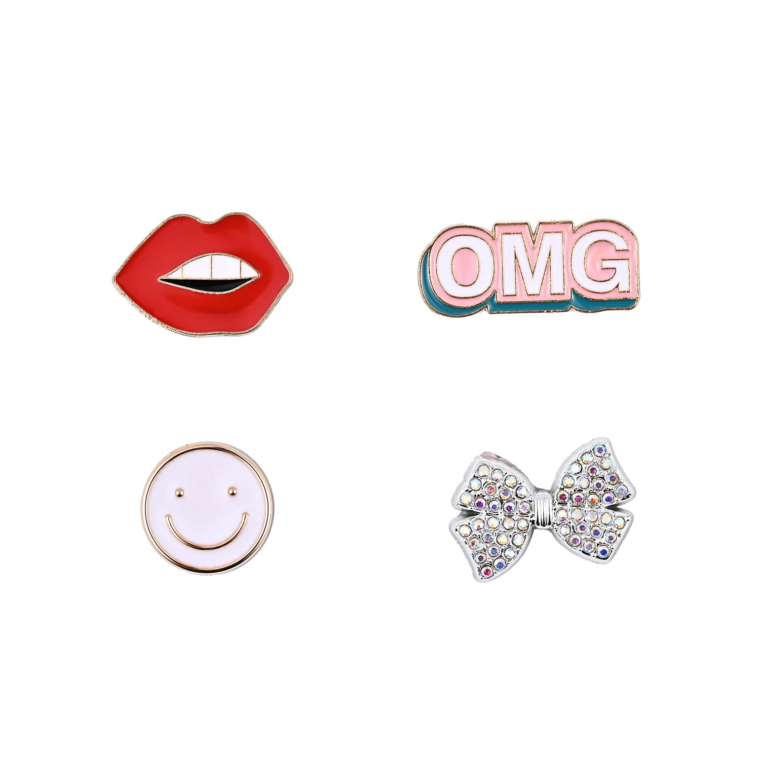 ONSALA Pimp your Phone Set.8 Metal and Plastic Charms 4pcs