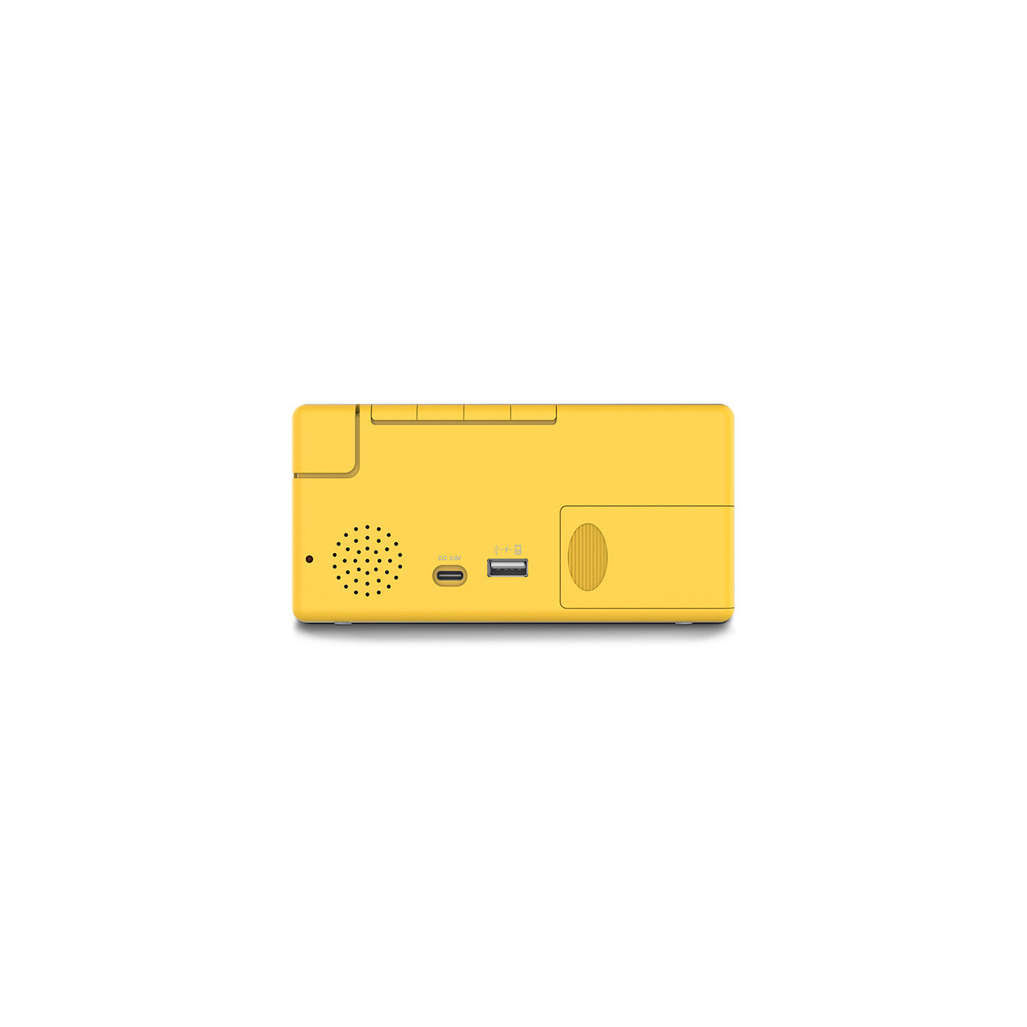 HAMA Digital Alarm Clock Ibiza Multi Colour Display Yellow