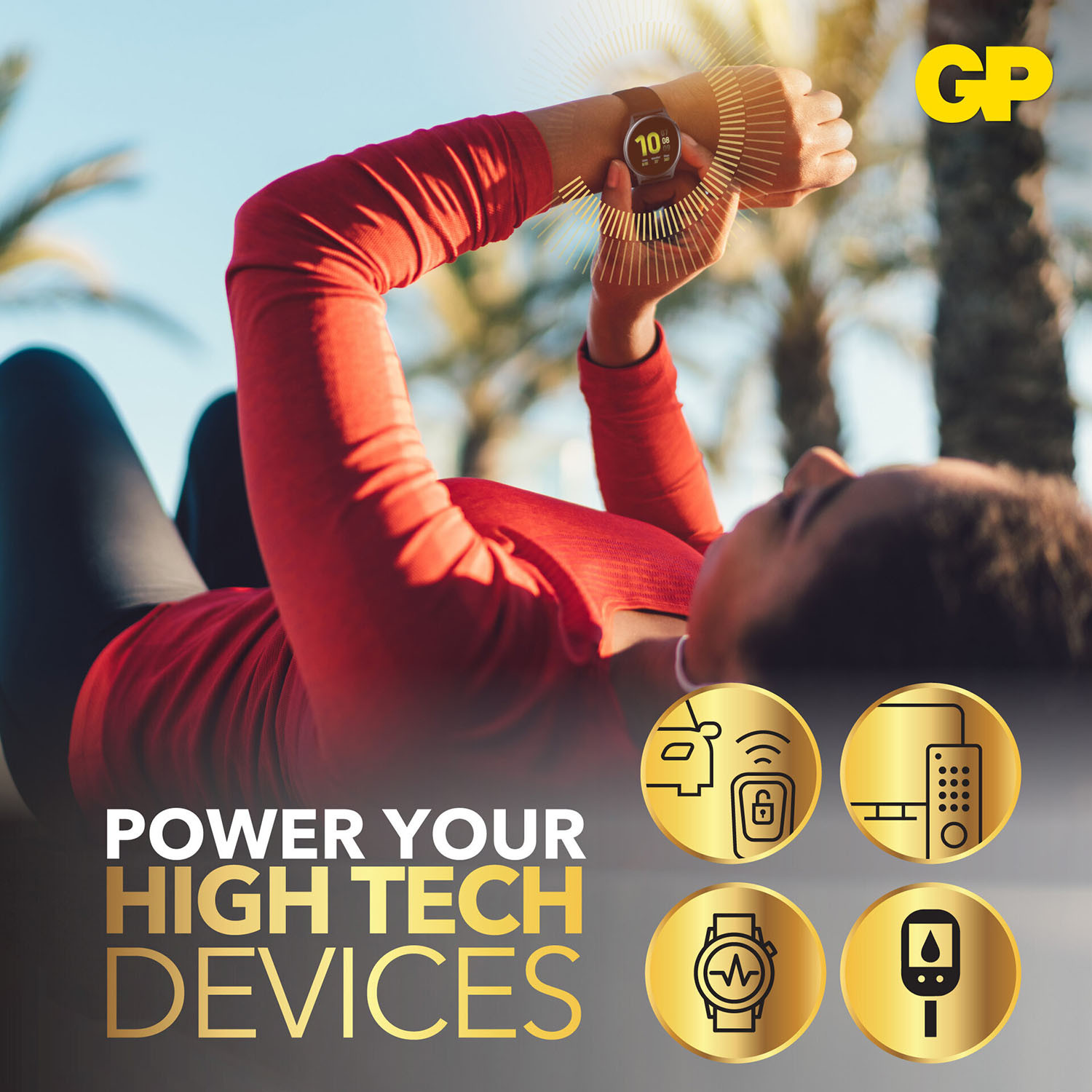 GP Lithium Coin Cell CR2025 4-pack