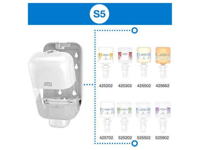 Dispenser Tork Skum/Flyt S5 Mini Hvit
