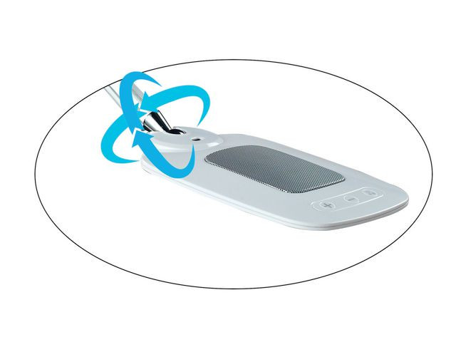 Lampe Meet Jim Led Sølv/Hvit