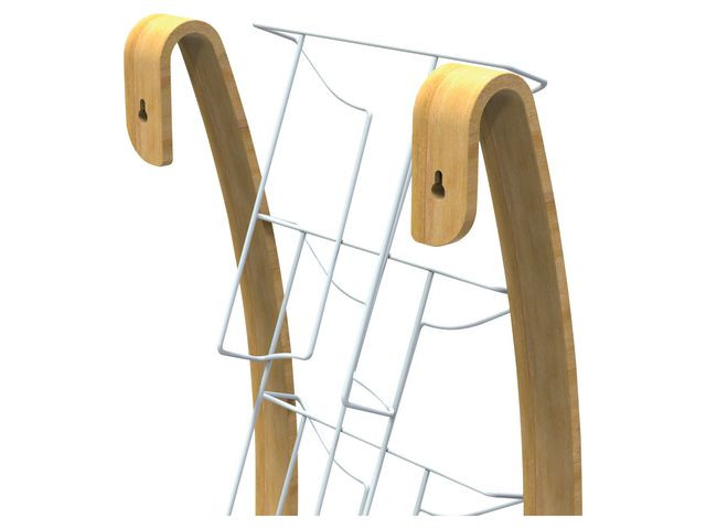 Brosjyrestativ Alba 5Rom Vegg Metall/Tre