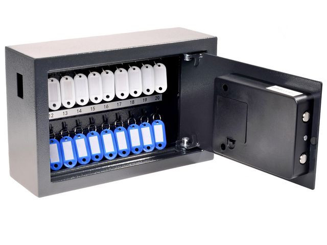 Nøkkelskap Pavo 20 Nøkler Sort