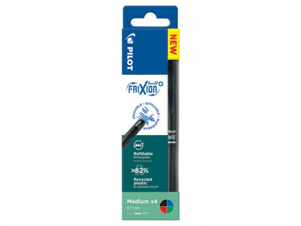Geleroller Pilot Frixion Ball+ 0,7 (4 stk)