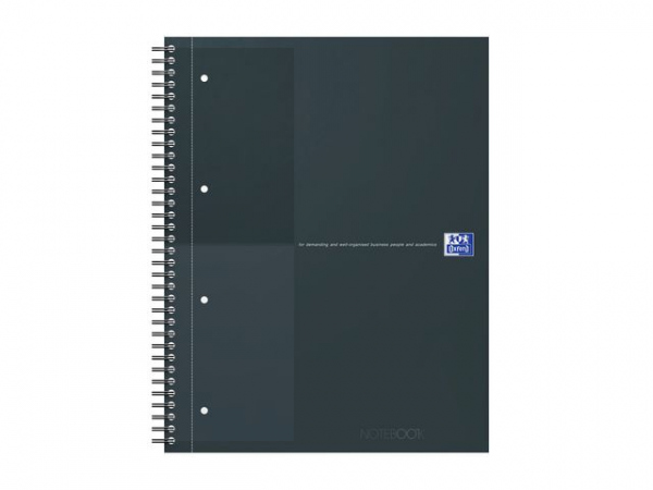 Notatbok Oxford Int. A4+ Linjert Sort
