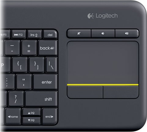 LOGI K400 Plus Touch Keyboard black (DE)