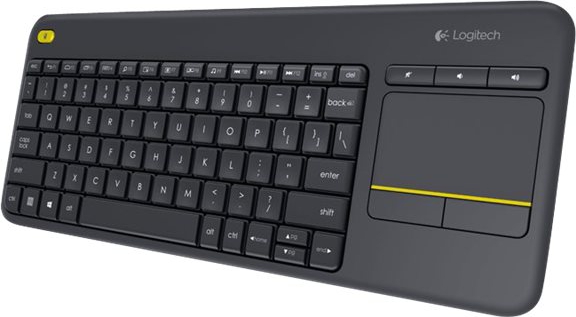 LOGI K400 Plus Touch Keyboard black (DE)