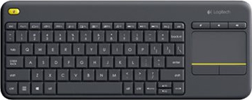 LOGI K400 Plus Touch Keyboard black (DE)