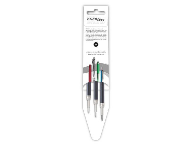 Refill Geleroller Pentel 0,7Mm Sort (3 stk)