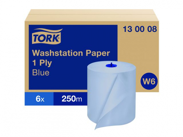 Tørkerull Tork Universal 1L W6 250M Blå (6 ruller)
