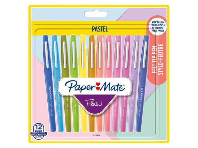 BildeFiberpenn Papermate Ass Pastell Farg (12 stk)