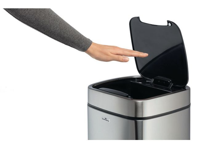Avfallsbeholder Durabin Notouch 21L Stål