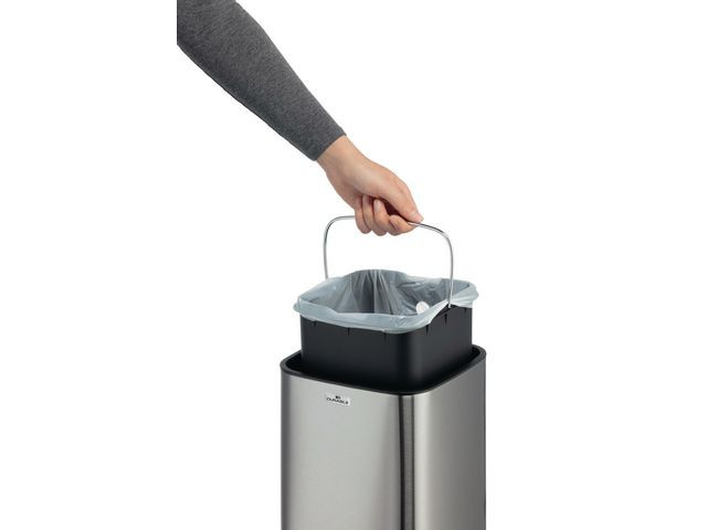 Avfallsbeholder Durabin Notouch 6L Stål
