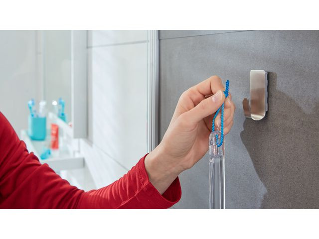 Knagg Tesa Powerstrips Stål